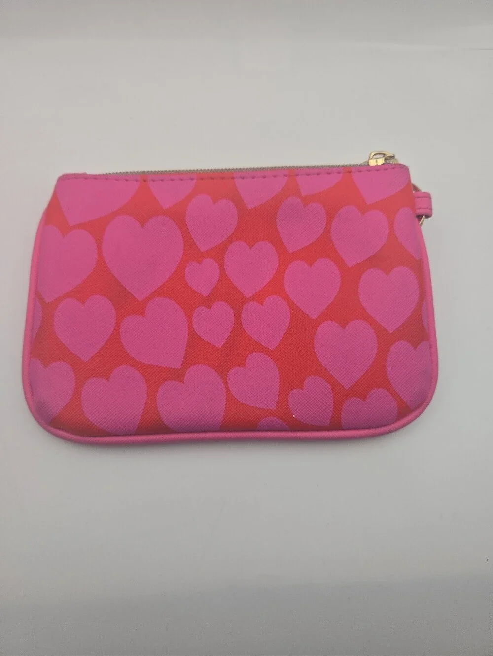 Dabney Lee #LOVEYOU Pink Heart Zip Pouch